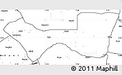Blank Simple Map of Askira/U