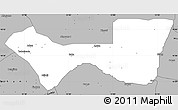 Gray Simple Map of Askira/U