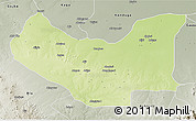 Physical 3D Map of Damboa, semi-desaturated