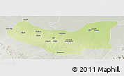 Physical Panoramic Map of Damboa, lighten, semi-desaturated