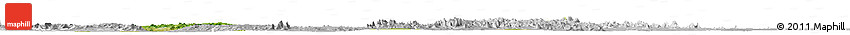 Satellite Horizon Map of Borno, lighten, desaturated