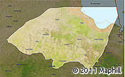 Satellite 3D Map of Monguno, darken