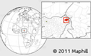 Blank Location Map of Monguno