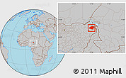 Gray Location Map of Monguno