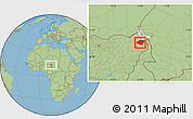 Savanna Style Location Map of Monguno