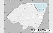 Gray Map of Monguno, single color outside