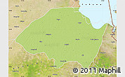 Physical Map of Monguno, satellite outside