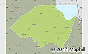 Physical Map of Monguno, semi-desaturated