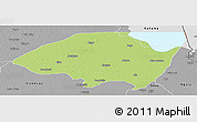 Physical Panoramic Map of Monguno, desaturated