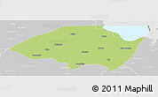 Physical Panoramic Map of Monguno, lighten, desaturated