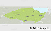 Physical Panoramic Map of Monguno, lighten, semi-desaturated