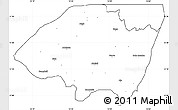 Blank Simple Map of Monguno, cropped outside