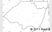 Blank Simple Map of Monguno, no labels