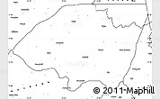 Blank Simple Map of Monguno