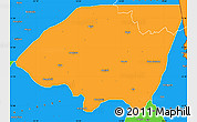 Political Simple Map of Monguno