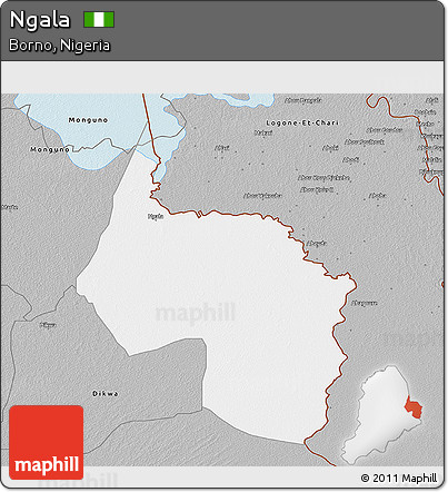 Gray 3D Map of Ngala