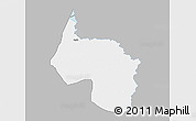 Gray 3D Map of Ngala, single color outside