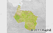 Satellite 3D Map of Ngala, lighten, desaturated
