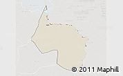 Shaded Relief 3D Map of Ngala, lighten, semi-desaturated