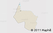 Shaded Relief 3D Map of Ngala, single color outside