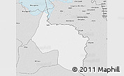 Silver Style 3D Map of Ngala