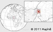 Blank Location Map of Ngala, highlighted parent region