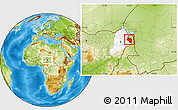 Physical Location Map of Ngala, highlighted parent region