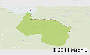 Physical Panoramic Map of Ngala, lighten