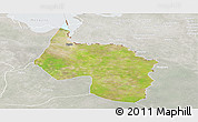 Satellite Panoramic Map of Ngala, lighten, semi-desaturated