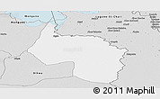 Silver Style Panoramic Map of Ngala