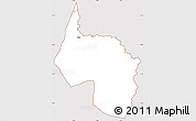 Classic Style Simple Map of Ngala, cropped outside