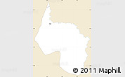 Classic Style Simple Map of Ngala, single color outside