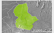 Physical 3D Map of Ikom, desaturated