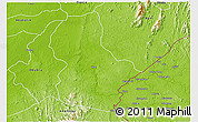 Physical 3D Map of Ikom