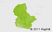 Physical 3D Map of Ikom, single color outside