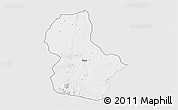 Silver Style 3D Map of Ikom, single color outside