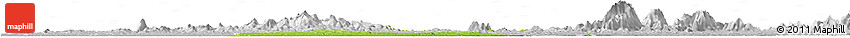 Physical Horizon Map of Ikom, lighten, desaturated