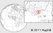Blank Location Map of Ikom