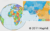 Political Location Map of Ikom