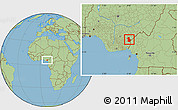Savanna Style Location Map of Ikom