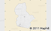 Classic Style Map of Ikom, single color outside