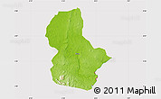 Physical Map of Ikom, cropped outside