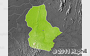 Physical Map of Ikom, darken, desaturated