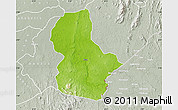 Physical Map of Ikom, lighten, semi-desaturated
