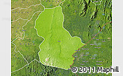 Physical Map of Ikom, satellite outside