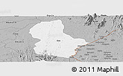 Gray Panoramic Map of Ikom