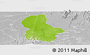 Physical Panoramic Map of Ikom, lighten, desaturated