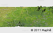 Satellite Panoramic Map of Ikom