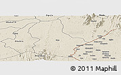 Shaded Relief Panoramic Map of Ikom