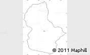 Blank Simple Map of Ikom, cropped outside